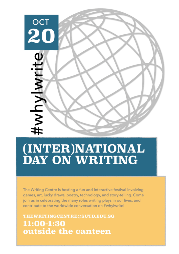 (Inter)National Day on Writing poster