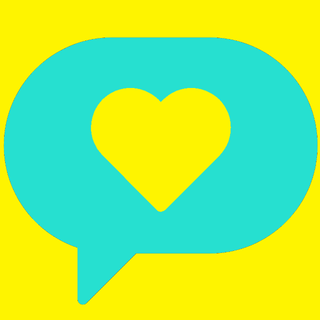 heart in a speech bubble